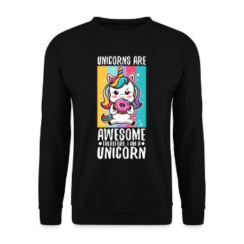 100 magical days of school - Unisex Sweatshirt - black - Front - Alina (178cm) & Michal (187cm)