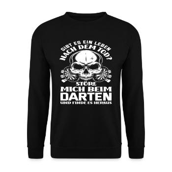 Dart - Unisex Pullover - Schwarz - Vorne - Alina (178cm) & Michal (187cm)