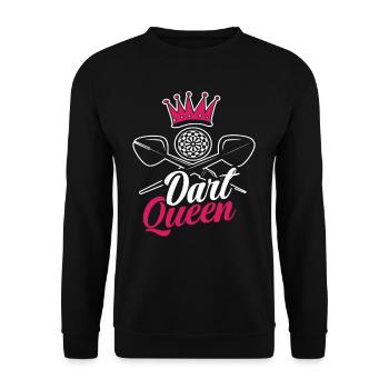 Reine des fléchettes - Sweat-shirt Unisexe - noir - Devant - Alina (178cm) & Michal (187cm)