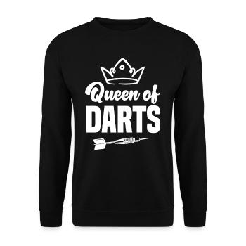 Beer Dart Darts Player Dart - Unisex Sweatshirt - black - Front - Alina (178cm) & Michal (187cm)