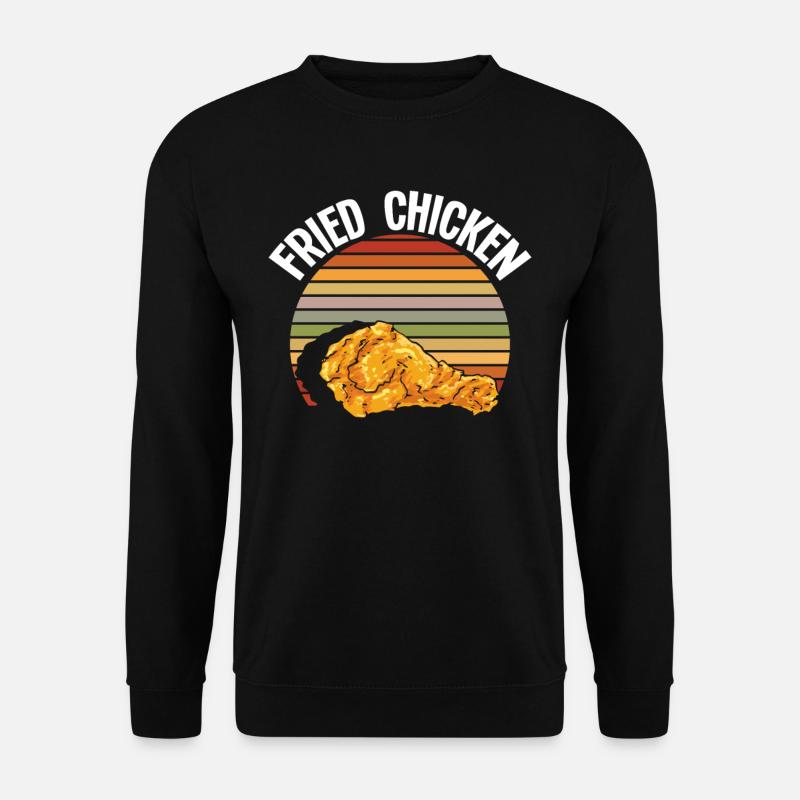 Fried Chicken Retro - Unisex Pullover - Schwarz