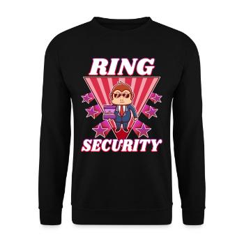 Ring Security Wedding - Unisex Pullover - Schwarz - Vorne - Alina (178cm) & Michal (187cm)