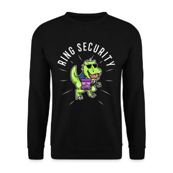 Ring Security Wedding - Unisex Pullover - Schwarz - Vorne - Alina (178cm) & Michal (187cm)