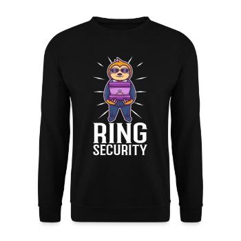 Ring Security Wedding - Unisex Pullover - Schwarz - Vorne - Alina (178cm) & Michal (187cm)