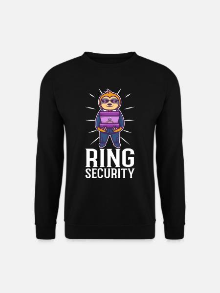 Ring Security Wedding - Unisex Pullover - Schwarz