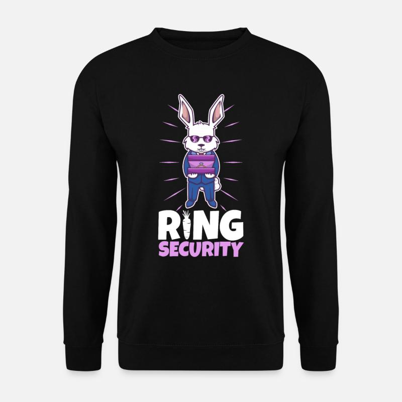 Ring Security Wedding - Unisex Pullover - Schwarz