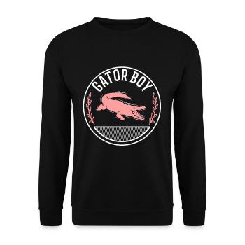 Gator Boy - Unisex Pullover - Schwarz - Vorne - Alina (178cm) & Michal (187cm)