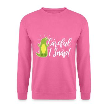 Careful i snap alligator - Unisex Pullover - Pink - Vorne