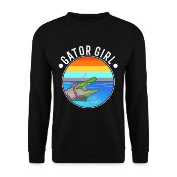 Gator Girl - Unisex Pullover - Schwarz - Vorne - Alina (178cm) & Michal (187cm)