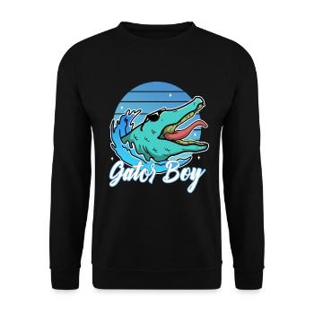 Gator Boy - Unisex Pullover - Schwarz - Vorne - Alina (178cm) & Michal (187cm)