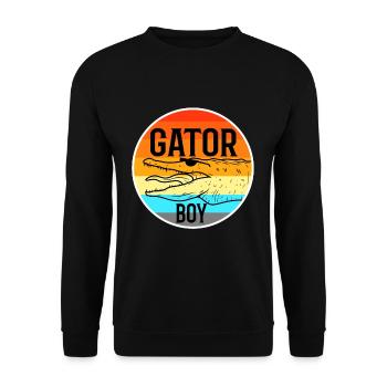 Gator Boy - Unisex Pullover - Schwarz - Vorne - Alina (178cm) & Michal (187cm)