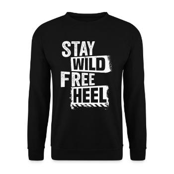 Touring Skis Wild Telemark Ski Heel Free - Free Heel - Unisex Sweatshirt - black - Front - Alina (178cm) & Michal (187cm)
