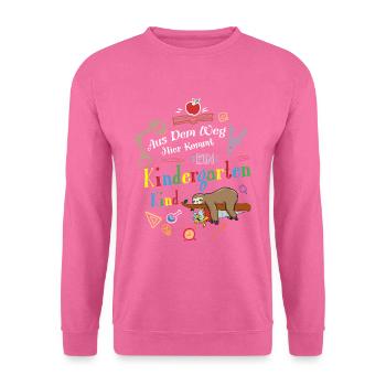 Out of the way: Here comes a kindergartner - Unisex Sweatshirt - pink - Front