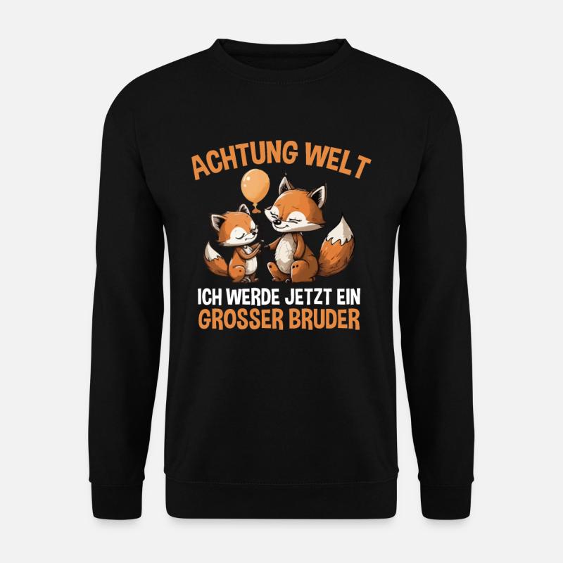 Großer Bruder Fuchs - Unisex Pullover - Schwarz