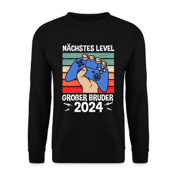 Next Level Big Brother 2024 - Unisex Sweatshirt - black - Front - Alina (178cm) & Michal (187cm)
