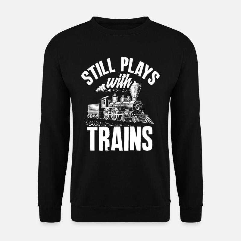 Kind Jungs Mann Zugführer Züge - Unisex Pullover - Schwarz