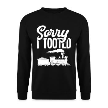 Train Driver Hobby Railroad cadeau - Sweat-shirt Unisexe - noir - Devant - Alina (178cm) & Michal (187cm)
