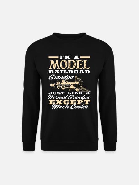 Model Railroad Grandpa - Unisex Sweatshirt - black