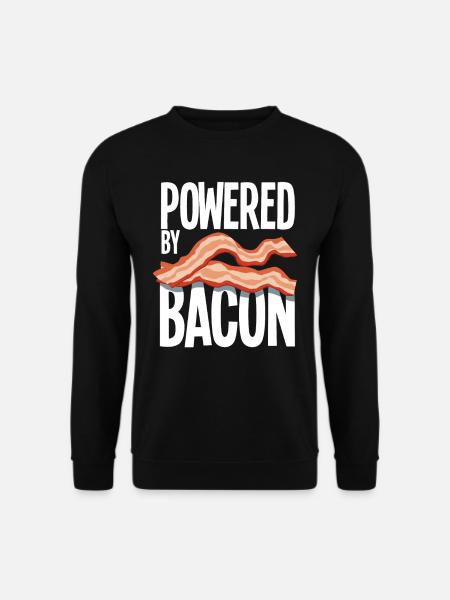 Powered By Bacon Speck - Unisex Sweatshirt - black