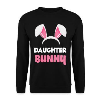 Fille lapin Pâques lapin oreilles de Pâques - Sweat-shirt Unisexe - noir - Devant - Alina (178cm) & Michal (187cm)