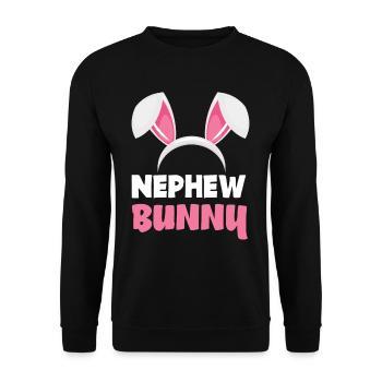 Neveu lapin lapin Pâques oreilles de lapin Pâques - Sweat-shirt Unisexe - noir - Devant - Alina (178cm) & Michal (187cm)