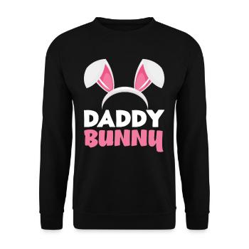 Papa lapin Pâques lapin oreilles Pâques - Sweat-shirt Unisexe - noir - Devant - Alina (178cm) & Michal (187cm)
