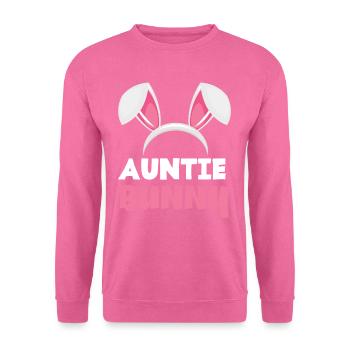 Tante lapin Pâques lapin oreilles de Pâques - Sweat-shirt Unisexe - rose - Devant