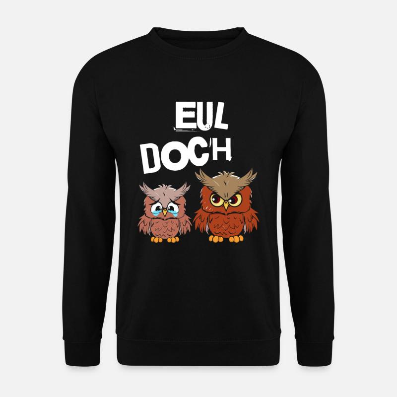 Hibou Oui - Sweat-shirt Unisexe - noir
