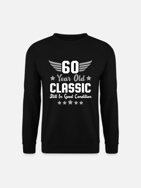 60. Geburtstag Runder Geburtstag Klassiker Männer - Unisex Pullover - Schwarz
