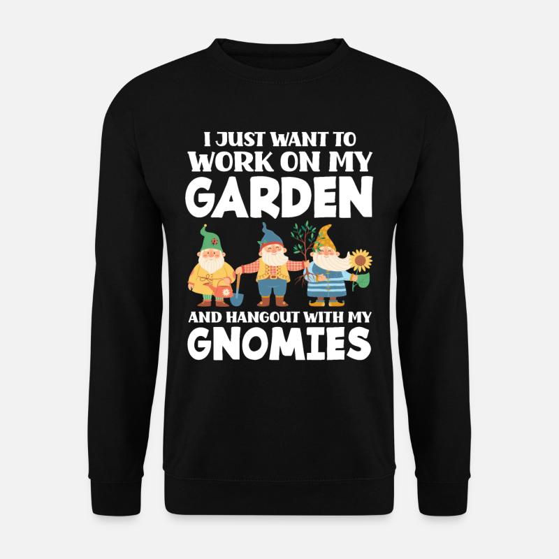 Garden Gardener Dwarfs - Unisex Sweatshirt - black