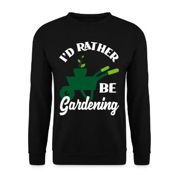 Garten - Unisex Pullover - Schwarz - Vorne - Alina (178cm) & Michal (187cm)