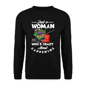 Garten Frau Gärtnerin - Unisex Pullover - Schwarz - Vorne - Alina (178cm) & Michal (187cm)