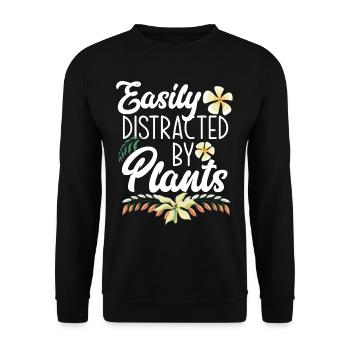 Garten Pflanzen Gärtner Gartenarbeit - Unisex Pullover - Schwarz - Vorne - Alina (178cm) & Michal (187cm)