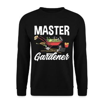 Garten Meister - Unisex Pullover - Schwarz - Vorne - Alina (178cm) & Michal (187cm)