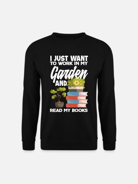 Garden Bookish Reading Books - Unisex Sweatshirt - black