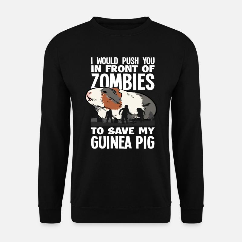 Cochon d’Inde Zombies - Sweat-shirt Unisexe - noir
