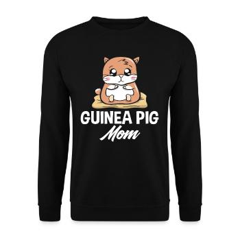 Meerschweinchen Mama - Unisex Pullover - Schwarz - Vorne - Alina (178cm) & Michal (187cm)