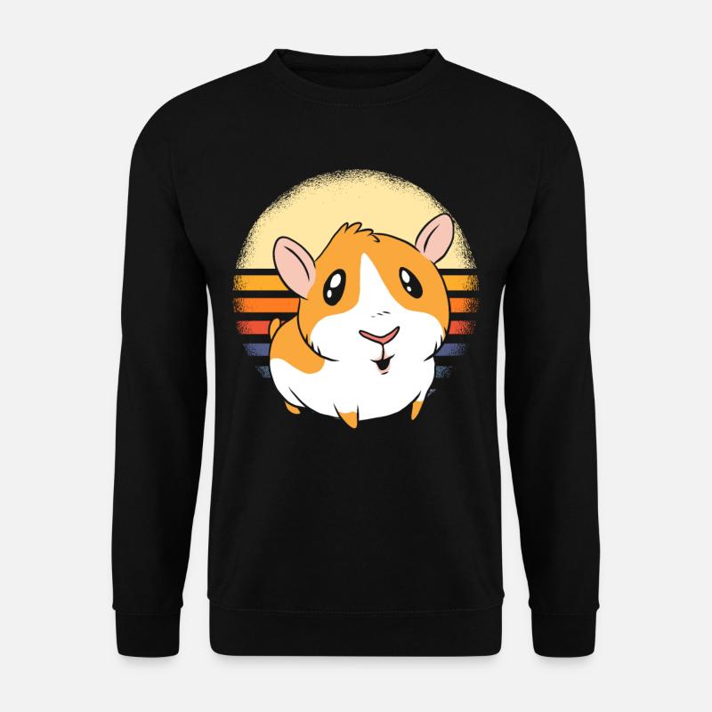 Cochon d’Inde rétro - Sweat-shirt Unisexe - noir