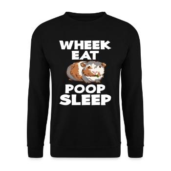 Propriétaires d’animaux de compagnie cochons d’Inde - Sweat-shirt Unisexe - noir - Devant - Alina (178cm) & Michal (187cm)