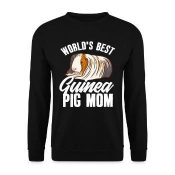 Meerschweinchen Beste Mama - Unisex Pullover - Schwarz - Vorne - Alina (178cm) & Michal (187cm)