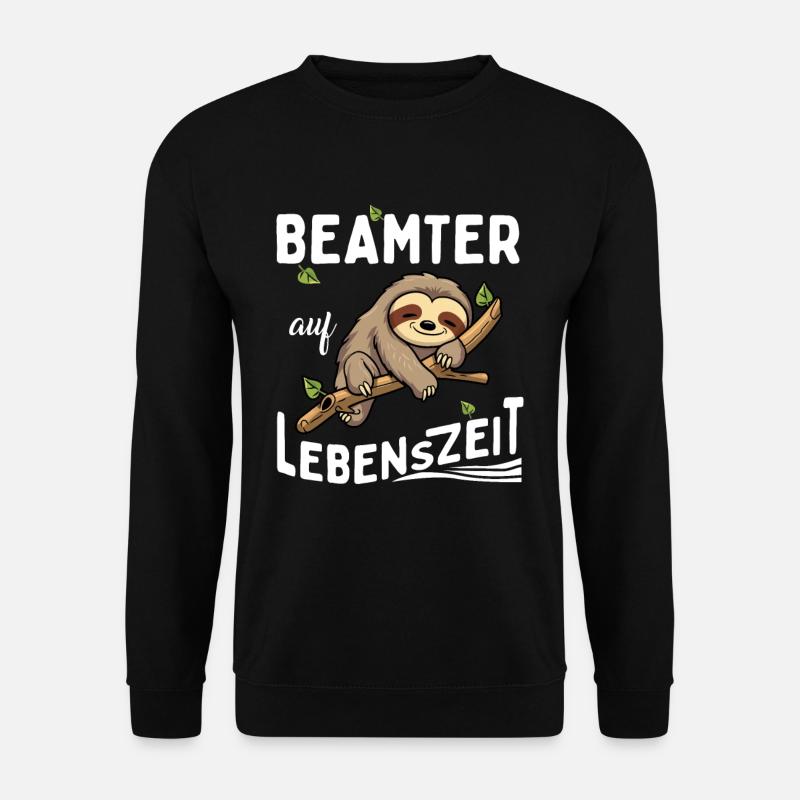 Fonctionnaire paresseux à vie - Sweat-shirt Unisexe - noir