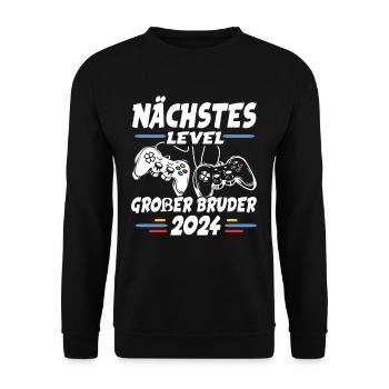 Next Level Big Brother 2024 - Unisex Sweatshirt - black - Front - Alina (178cm) & Michal (187cm)