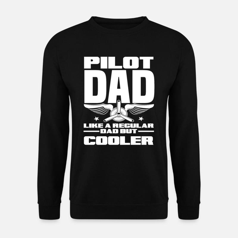 Pilot Papa - Unisex Pullover - Schwarz