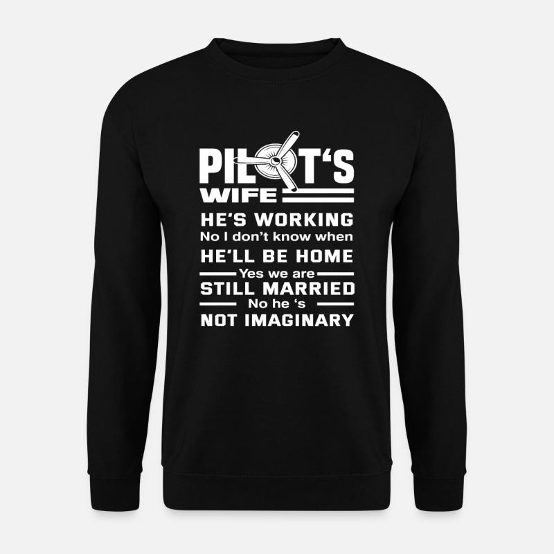 Pilot Wife Wife Pilots - Unisex Sweatshirt - black