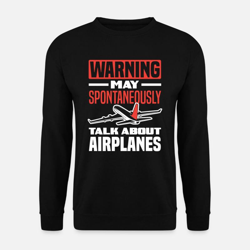 Pilot Piloten Fluglehrer Luftfahrt Spruch - Unisex Pullover - Schwarz