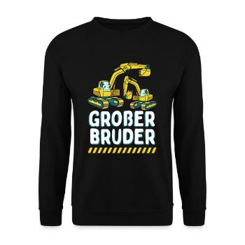 Big Brother 2024 Excavator - Unisex Sweatshirt - black - Front - Alina (178cm) & Michal (187cm)