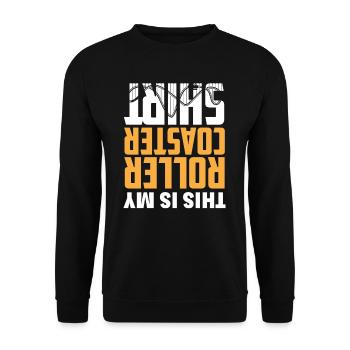 Roller coaster - Unisex Sweatshirt - black - Front - Alina (178cm) & Michal (187cm)