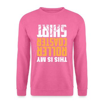 Montagnes russes - Sweat-shirt Unisexe - rose - Devant