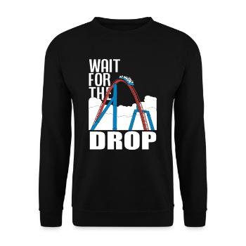Lusitges Roller Coaster Gift - Unisex Sweatshirt - black - Front - Alina (178cm) & Michal (187cm)