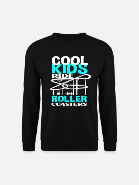 Achterbahn Kinder Kind Teenager - Unisex Pullover - Schwarz
